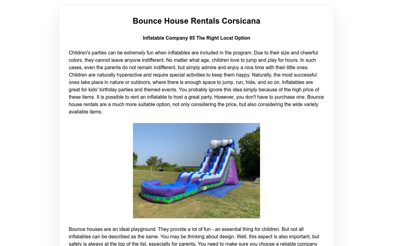 Bounce House Rentals Corsicana